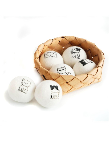 Paquete de 12 Pelotas de Secado de Lana CATHOR XL Antiestáticas