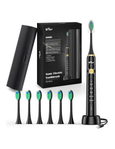 Cepillo de Dientes Eléctrico Bear DYS-K02J3 con 6 Cabezas y Estuche