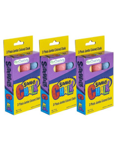 Juego de Tiza Jumbo ArtCreativity - 3 Cajas, No Tóxicas, Lavables