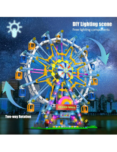 Juego de Construcción Rueda de la Fortuna HUINIU 813 PCS 2