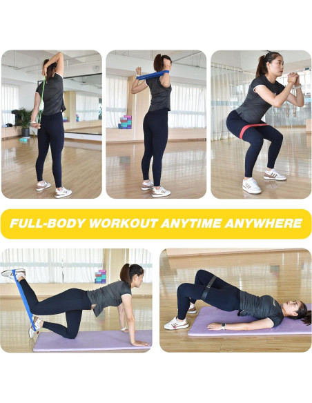 Juego de 5 Bandas de Resistencia XonyiCos de Láttex Natural