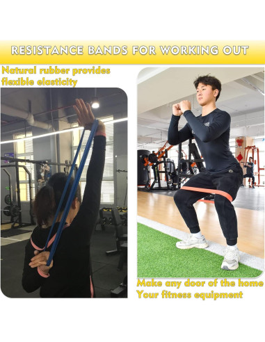 Juego de 5 Bandas de Resistencia XonyiCos de Láttex Natural