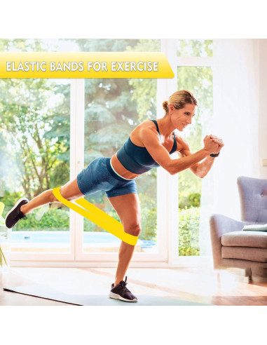 Juego de 5 Bandas de Resistencia XonyiCos de Láttex Natural