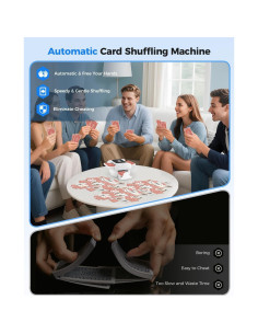 Barajador Automático de Cartas Honlunu TX-666 Recargable 2600mAh 2