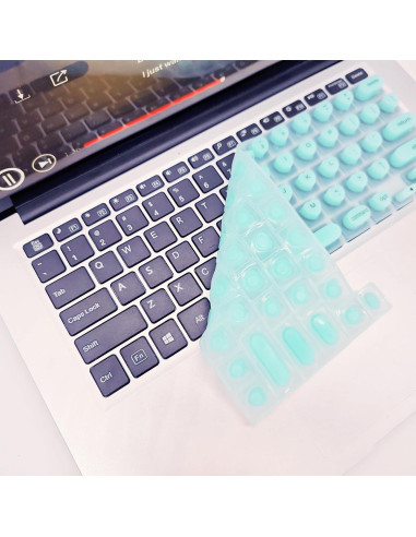 Cubierta de Teclado Silicona para Uñas Largas DR.YYDF Verde