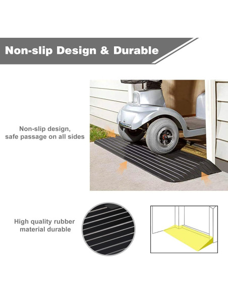 Rampa de umbral Candockway 7.62 cm antideslizante 1995.8 kg