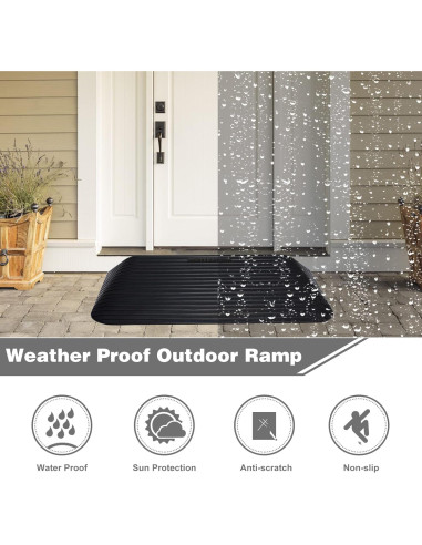 Rampa de umbral Candockway 7.62 cm antideslizante 1995.8 kg