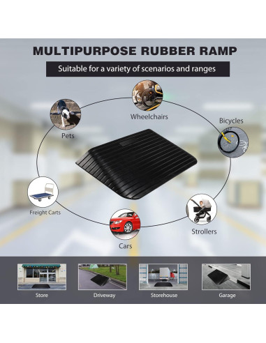 Rampa de umbral Candockway 7.62 cm antideslizante 1995.8 kg