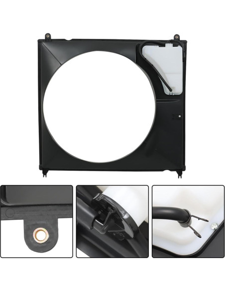 Carcasa de Ventilador de Radiador WFLNHB para Toyota Tundra/Sequoia