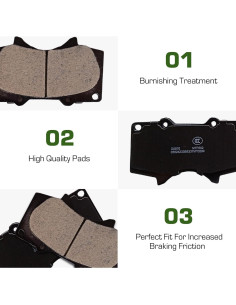 Pastillas de Freno Cerámicas TAIROD D976 Delanteras 4 Pcs 2