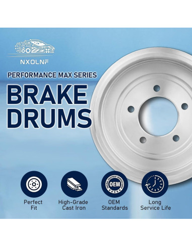 Tambor de Freno Trasero Nxolnf para Toyota Yaris 2007-2018 252mm