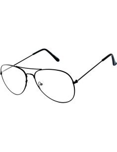 Gafas de Sol Aviador OWL Metal Negro Lente Clara UV 2