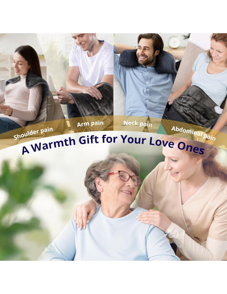 Almohadilla Calefactora Andola con Masaje y Calor Ajustable 30x60cm