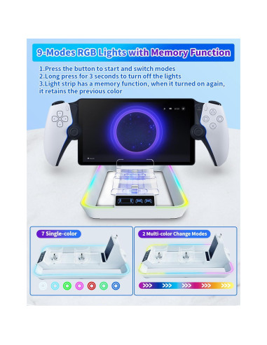 Soporte de Carga 3 en 1 JDGPOKOO para PS Portal y PS5