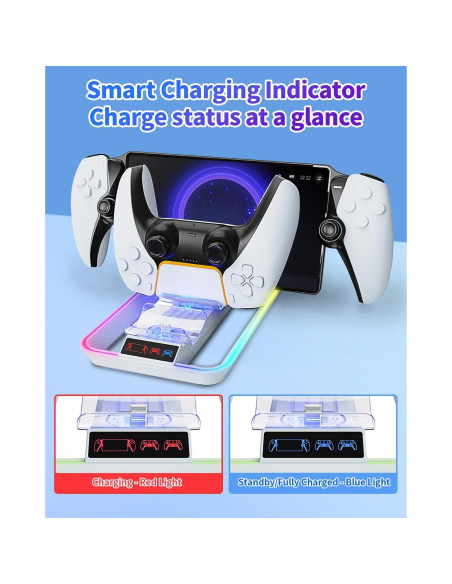 Soporte de Carga 3 en 1 JDGPOKOO para PS Portal y PS5