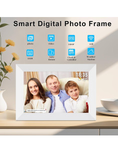 Marco de Fotos Digital Frameo 10.1" WiFi 32GB Pantalla Táctil 2