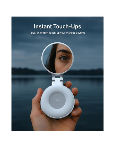 Luz de Selfie Magnética TELESIN C03 con Espejo y 360