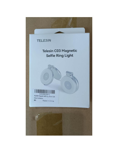 Luz de Selfie Magnética TELESIN C03 con Espejo y 360