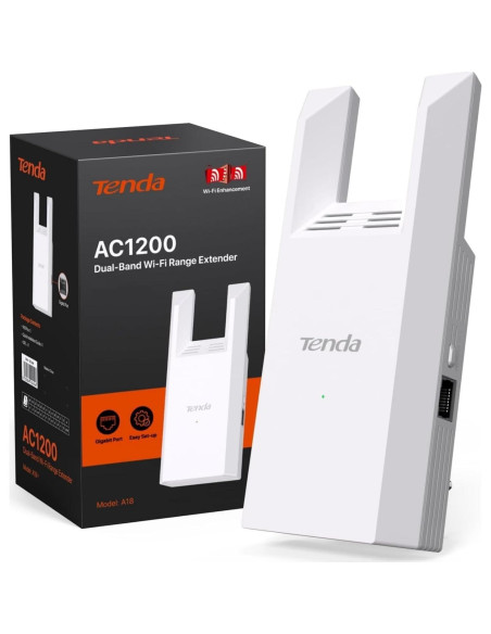 Extensor de Rango WiFi Tenda A18 V4.0 1167Mbps Doble Banda Extensor de Rango WiFi Tenda A18 V4.0 1167Mbps Doble Banda