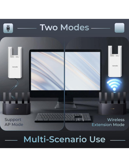 Extensor de Rango WiFi Tenda A18 V4.0 1167Mbps Doble Banda Extensor de Rango WiFi Tenda A18 V4.0 1167Mbps Doble Banda