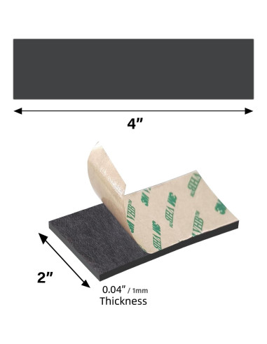 Cinta Magnética Adhesiva JINGZHAN SmFeN 100x50mm Paquete de 6