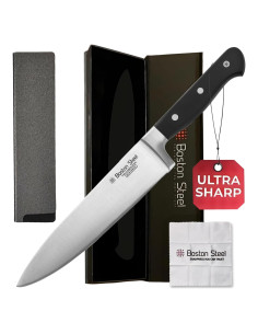 Cuchillo de Chef 20 cm Boston Steel - Acero Inoxidable Afilado