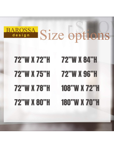 Cortina de Ducha Barossa Design Algodón Waffle Blanca 182.88 cm