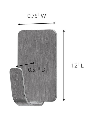 Ganchos de Metal Inoxidable Command 8 Piezas 0.23 kg