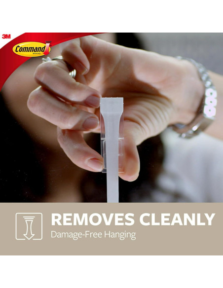 Ganchos de Metal Inoxidable Command 8 Piezas 0.23 kg