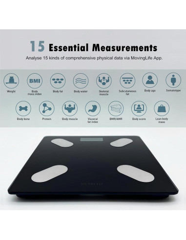 Balanza Inteligente NUTRI FIT para Composición Corporal 150 kg