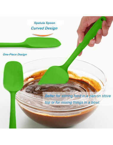 Juego de 5 Espátulas de Silicona Suntchen - Antiadherente y Resistente al Calor