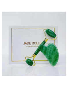 Gua Sha y Rodillo de Jade Depsoul - Herramientas Faciales