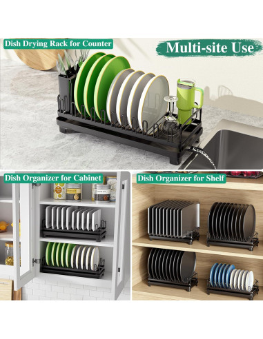 Escurridor de Platos Pequeño OKZEST con Drenaje Automático