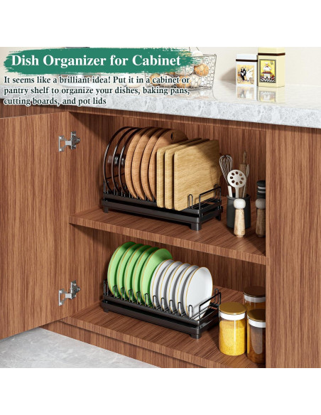 Escurridor de Platos Pequeño OKZEST con Drenaje Automático