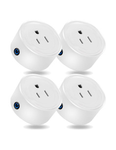 Mini Enchufe Inteligente GL Compatible con Alexa y Google Home - Paquete de 4