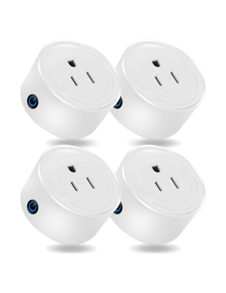 Mini Enchufe Inteligente GL Compatible con Alexa y Google Home - Paquete de 4