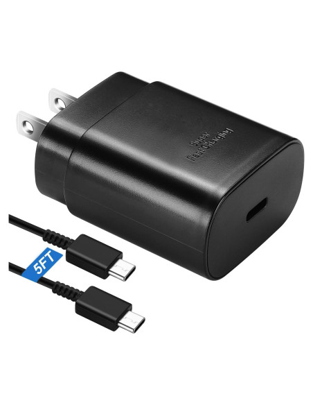 Cargador Rápido Tipo C DiHines 25W con Cable 5FT USB-C