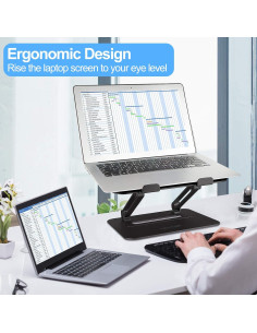 Soporte Ajustable para Laptop Urmust X1 Negro 10-17" 2