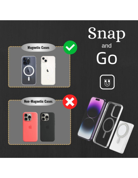 Batería Portátil Magnética 10000mAh Carga Rápida LDNIO PQ17