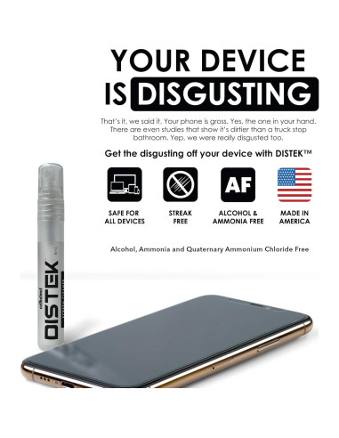 Kit de limpieza de pantallas Cellhelmet Distek 8mL - Universal