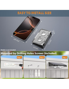 Luces Solares para Cercas UGDLUCK 8 Pack RGB y Blanco Cálido 2