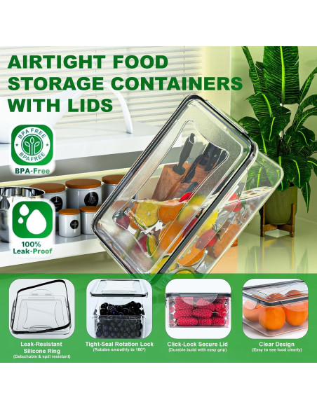 Set de 54 Contenedores de Almacenamiento Panxenaulos Herméticos Set de 54 Contenedores de Almacenamiento Panxenaulos Herméticos