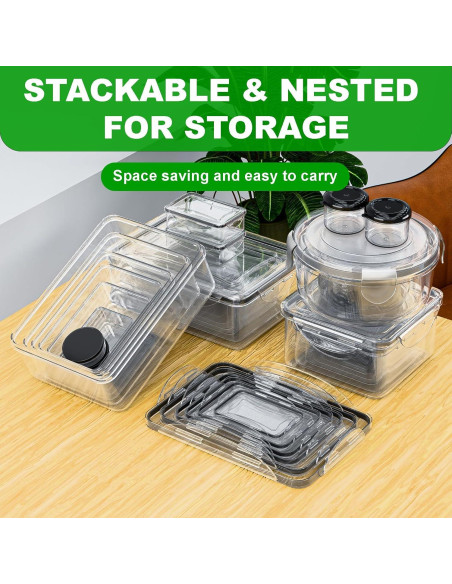 Set de 54 Contenedores de Almacenamiento Panxenaulos Herméticos Set de 54 Contenedores de Almacenamiento Panxenaulos Herméticos