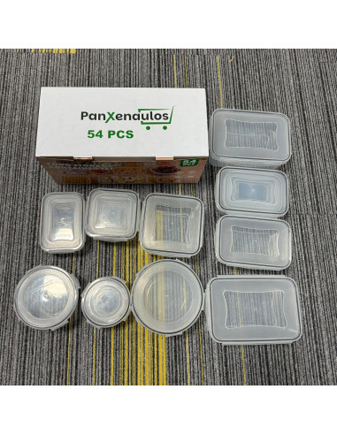 Set de 54 Contenedores de Almacenamiento Panxenaulos Herméticos