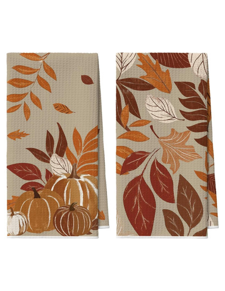 Toallas de Cocina Microfibra Artoid Mode Otoño 45.72x66.04 cm Set 2