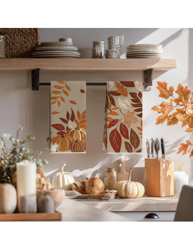 Toallas de Cocina Microfibra Artoid Mode Otoño 45.72x66.04 cm Set 2