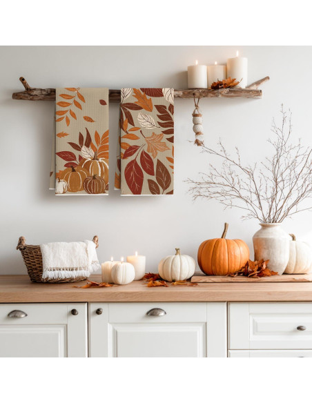 Toallas de Cocina Microfibra Artoid Mode Otoño 45.72x66.04 cm Set 2