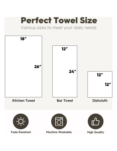 Toallas de Cocina Microfibra Artoid Mode Otoño 45.72x66.04 cm Set 2