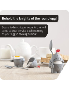 Soporte para Huevos Cocidos Peleg Design Arthur con Cuchara 2