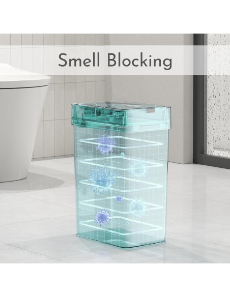 Papelera de Baño ELPHECO con Sensor 9.5L Gris